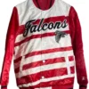 NFL Atlanta Falcons Starter Red And White Satin Jacket