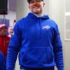 NFL Buffalo Bills Sean Mcdermott Sideline Club Blue Pullover Hoodie