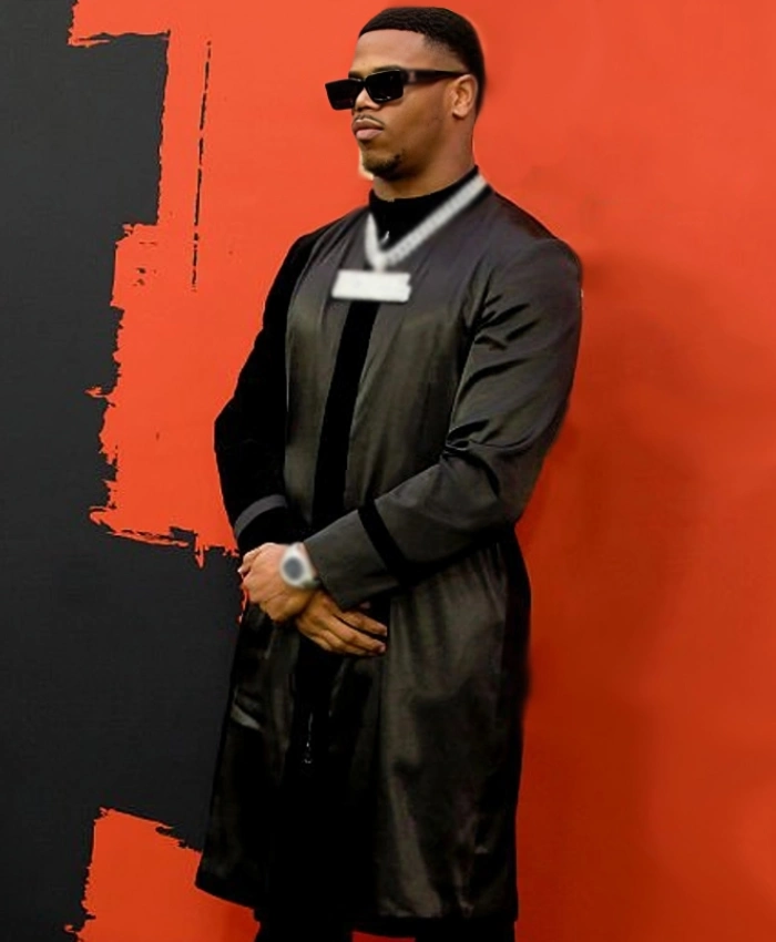 Alternative view of Abdul Carter Red Carpet Black Coat