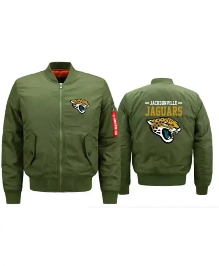 NFL Jacksonville Jaguars Military Olive Jacket