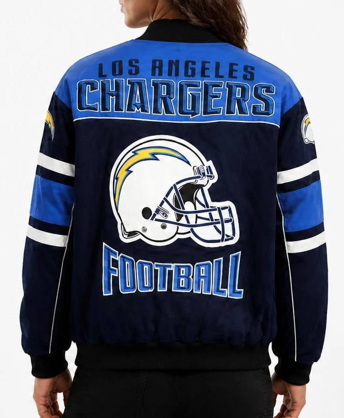 NFL Los Angeles Chargers Josiah Printed Bomber Jacket Women