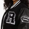 NFL Los Angeles Raiders World Champs Full Snap Black Varsity Jacket