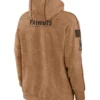 NFL New England Patriots Salute To Service Club Brown Pullover Fleece Hoodie