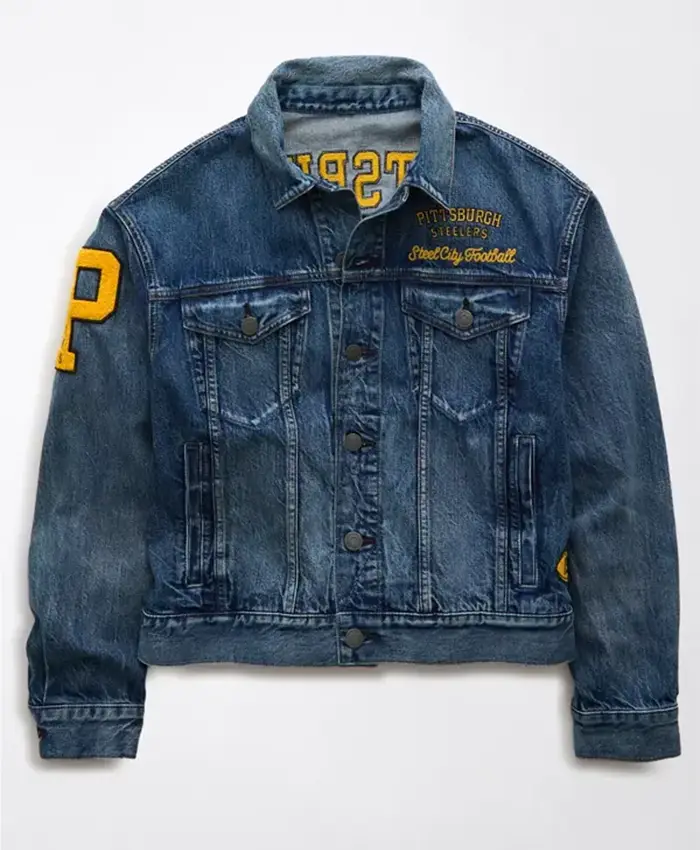 NFL Pittsburgh Steelers Blue Denim Jacket