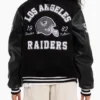 NFL Raiders World Champs Full Snap Black Varsity Jacket