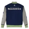 NFL Seattle Seahawks Super Bowl 60 Varsity Jacket