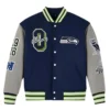 NFL Super Bowl 60 Santa Clara CA Seattle Seahawks Wool Varsity Jacket