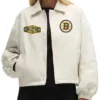 NHL 2026 TD Garden MA Boston Bruins Cream Jacket