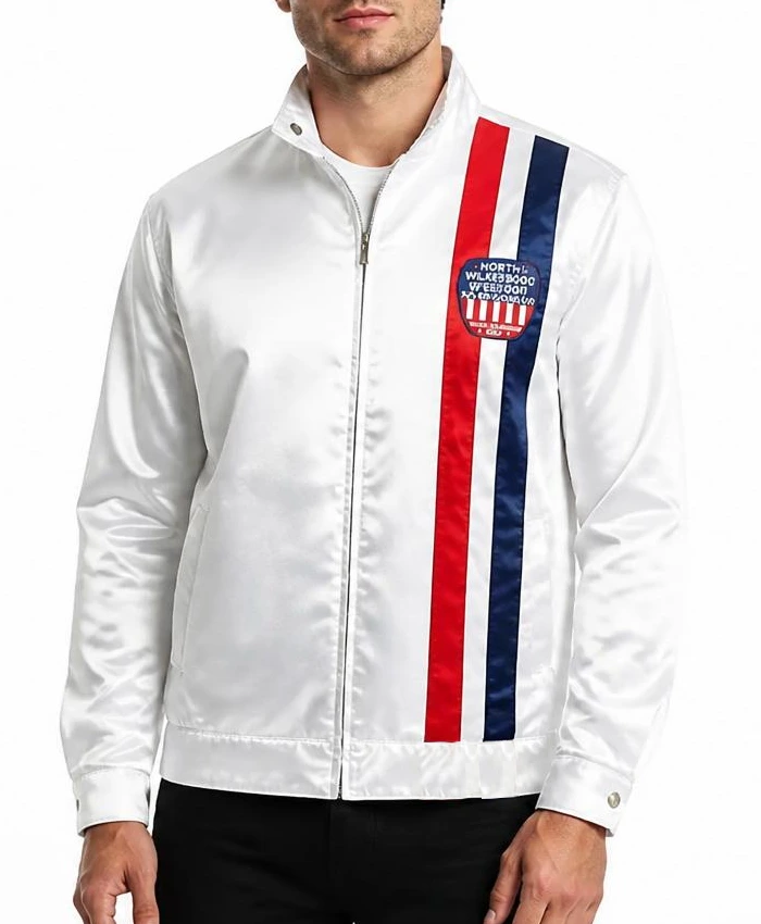 NWS Nascar Race Lemans White Jacket Mens