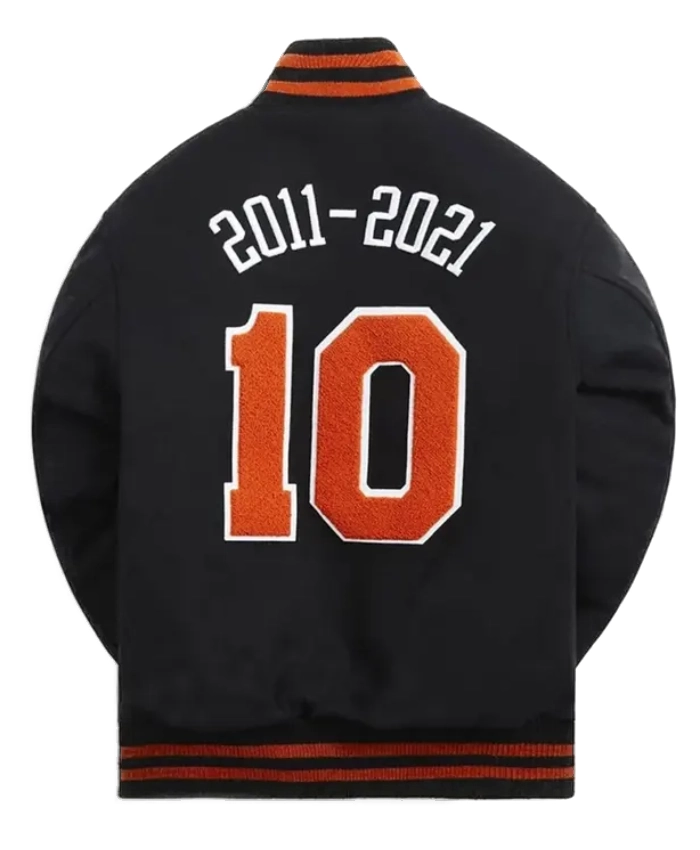 NY Knicks 10 Black Letterman Jacket