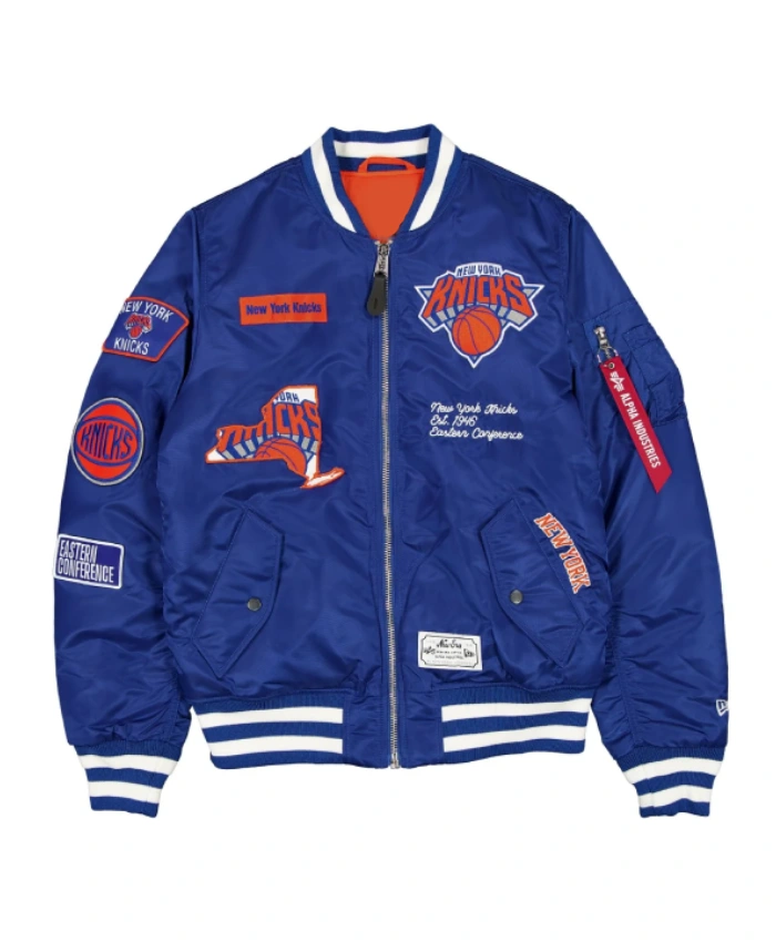 NY Knicks Alpha Industries MA-1 Bomber Jacket