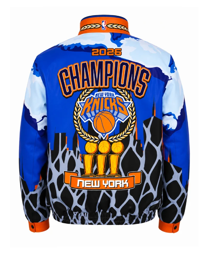 NY Knicks Championship Parade 2026 Karl-Anthony Towns Jacket - Image 7