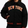 NY Knicks Raekwon Varsity Jacket Womens