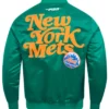 NY Mets Souvenir Green Satin Jacket