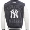 NY Yankees Athletics Denim Varsity Jacket