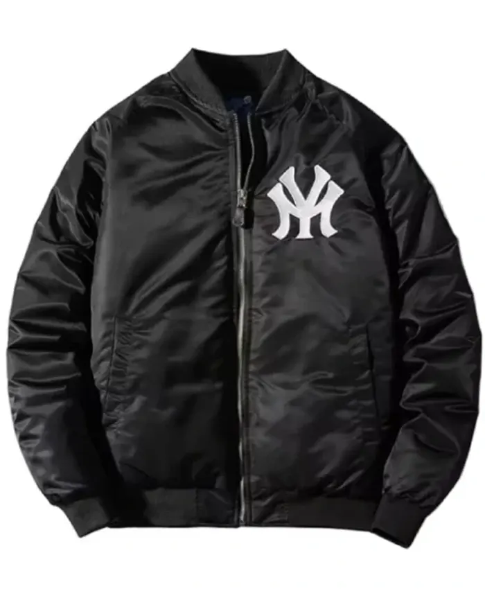 NY Yankees Black Varsity Bomber Jacket