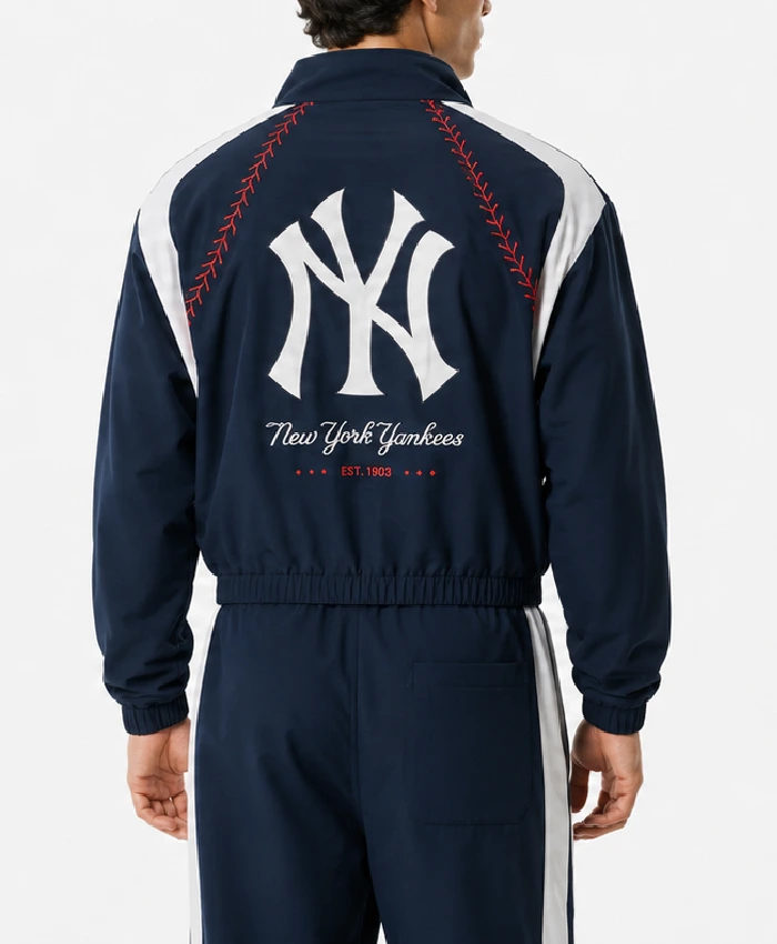 NY Yankees Off-Season x MLB Navy Full-Zip Tracksuit Men