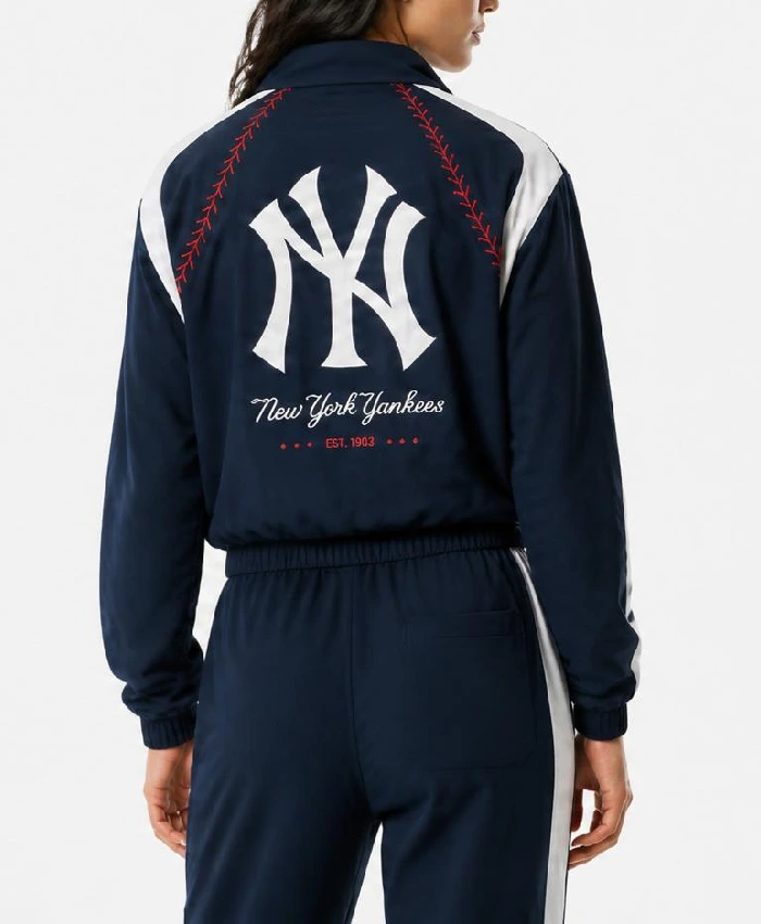 NY Yankees Off-Season x MLB Navy Full-Zip Tracksuit Women