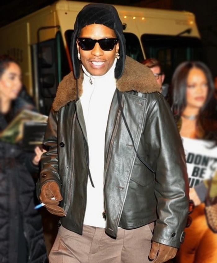 A$AP Rocky NYC Party 2026 Leather Jacket
