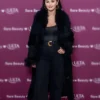 NYC Rare Beauty Event 2026 Selena Gomez Black Fur Coat