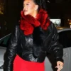 NYC Valentines Day 2026 Rihanna Black Leather Jacket