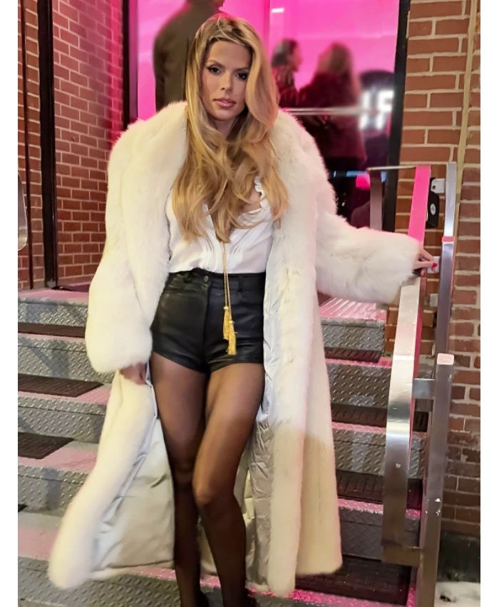 NYFW 2026 Brooks Nader Fur Coat
