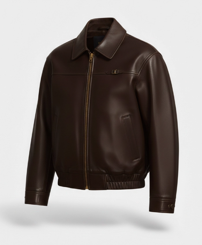 NYFW 2026 Emma Brooks Leather Bomber - Image 4