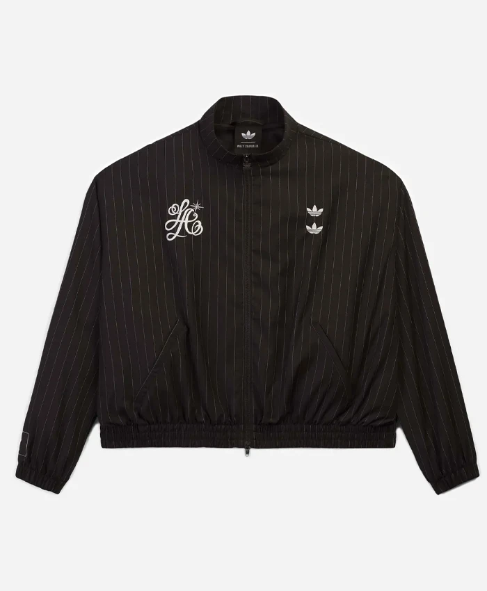 Nana Ouyang Signature Black Pinstripe Tracksuit NANA