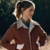 Nancy Wheeler Stranger Things Brown Sherpa Jacket