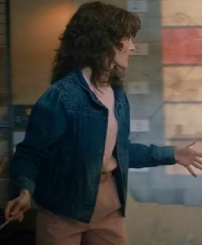 Natalia Dyer Stranger Things S05 Blue Denim Jacket