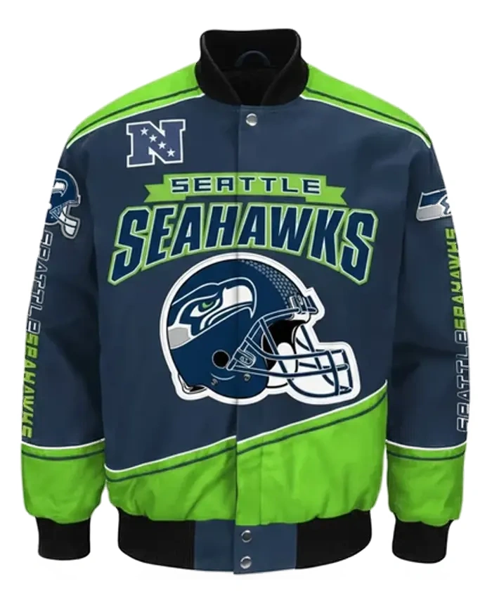 National Football Conference G III Sports 2026 Seattle Seahawks Blue And Green Bomber Jacket