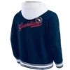 Navy Cleveland Guardians Full Snap Cotton Hooded Jacket