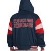 Navy Red Cleveland Guardians Legacy Lightweight Hooded Jacket