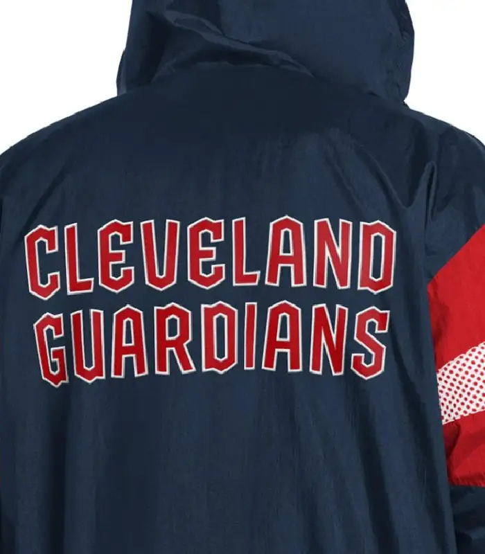 Navy Red Cleveland Guardians Legacy Lightweight Hooded Jackets
