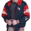 Navy Red Cleveland Guardians Legacy Lightweight Hooded Jcket