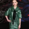 Nell Fisher TV Series Stranger Things S05 Green Sequin Hooded Dress