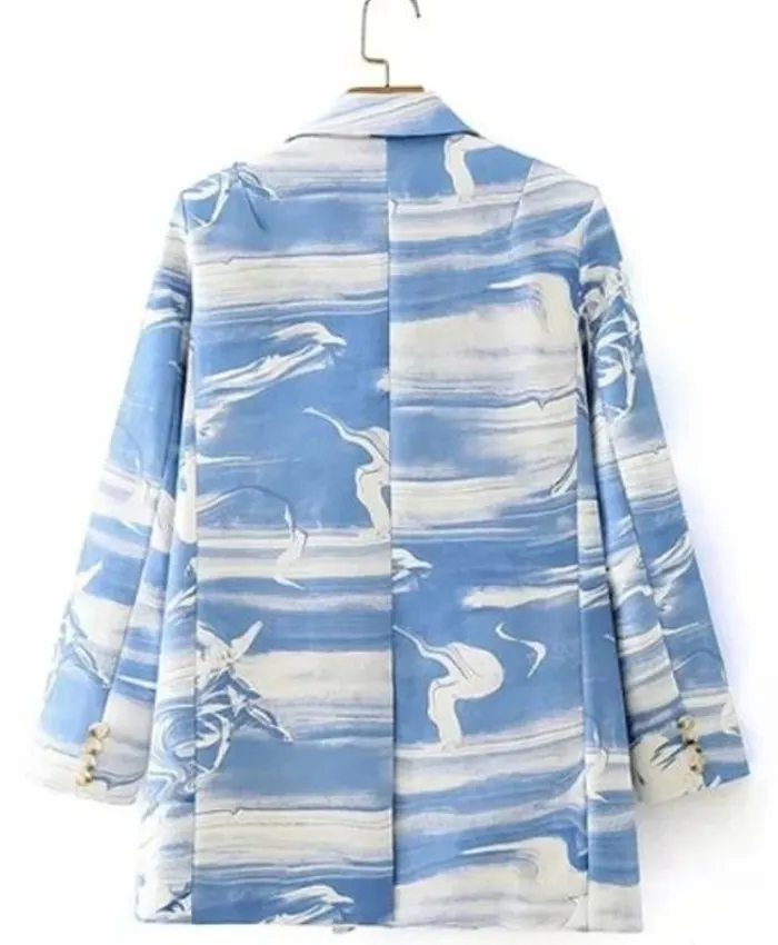 The Voice S27 Nell Simmons Marble Print Blazer - Image 3