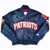 New England Patriots 90s Navy Blue Varsity Jacket