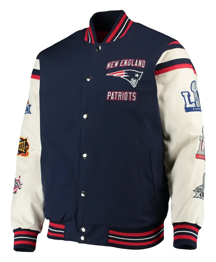New England Patriots G III Sports By Carl Banks Varsity Jacket