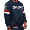 New England Patriots Home Game Navy Blue Varsity Jacket