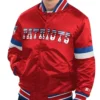 New England Patriots Home Game Red Varsity Jacket