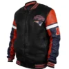 New England Patriots Leather Bomber Jacket