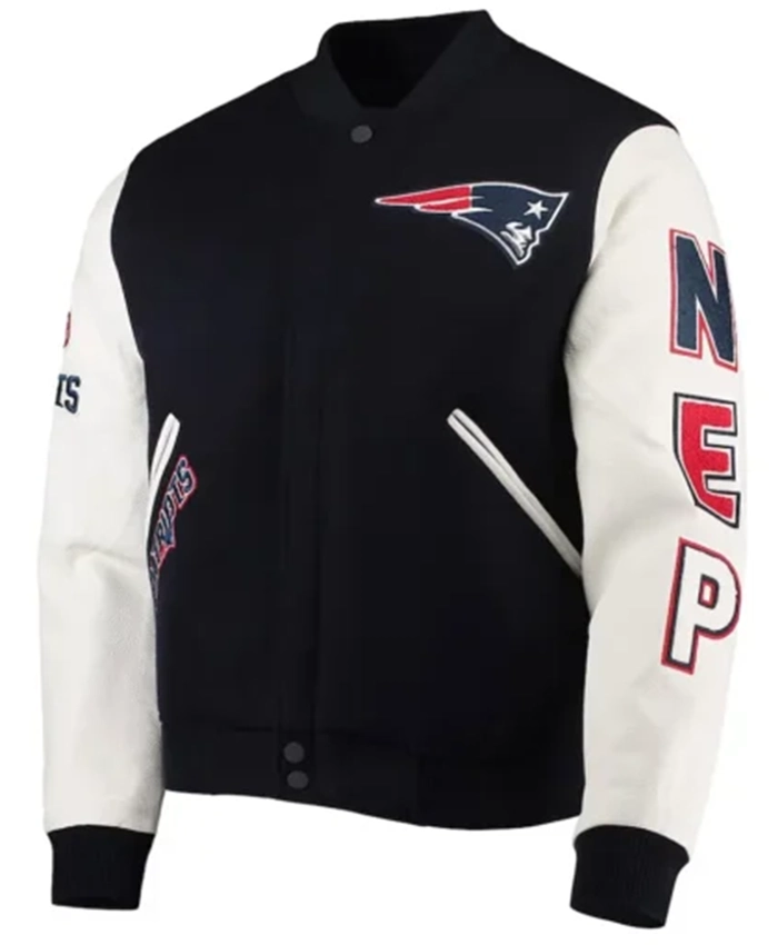 New England Patriots Logo Varsity Jacket