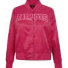 New England Patriots Triple Pink Satin Jacket