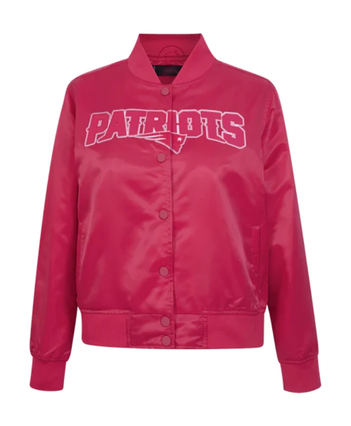 New England Patriots Triple Pink Satin Jacket