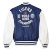 New Era Detroit Tigers Navy Bomber Full Zip Jacket