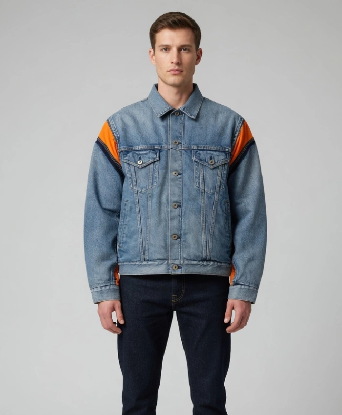 New PrJunya X Alpha Reversible Denim Bomber Blue Jacketoject
