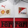 Ferrari F1 Vintage White Racing Jacket