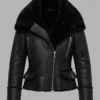 B-3 Black Leather Aviator Jacket
