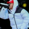 New Year Eve Live Bailey Zimmerman White And Black Puffer Jacket